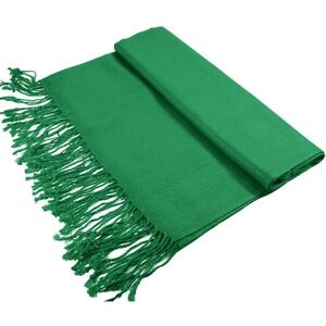 Dark Spring Green Colored Pashmina/ Scarf